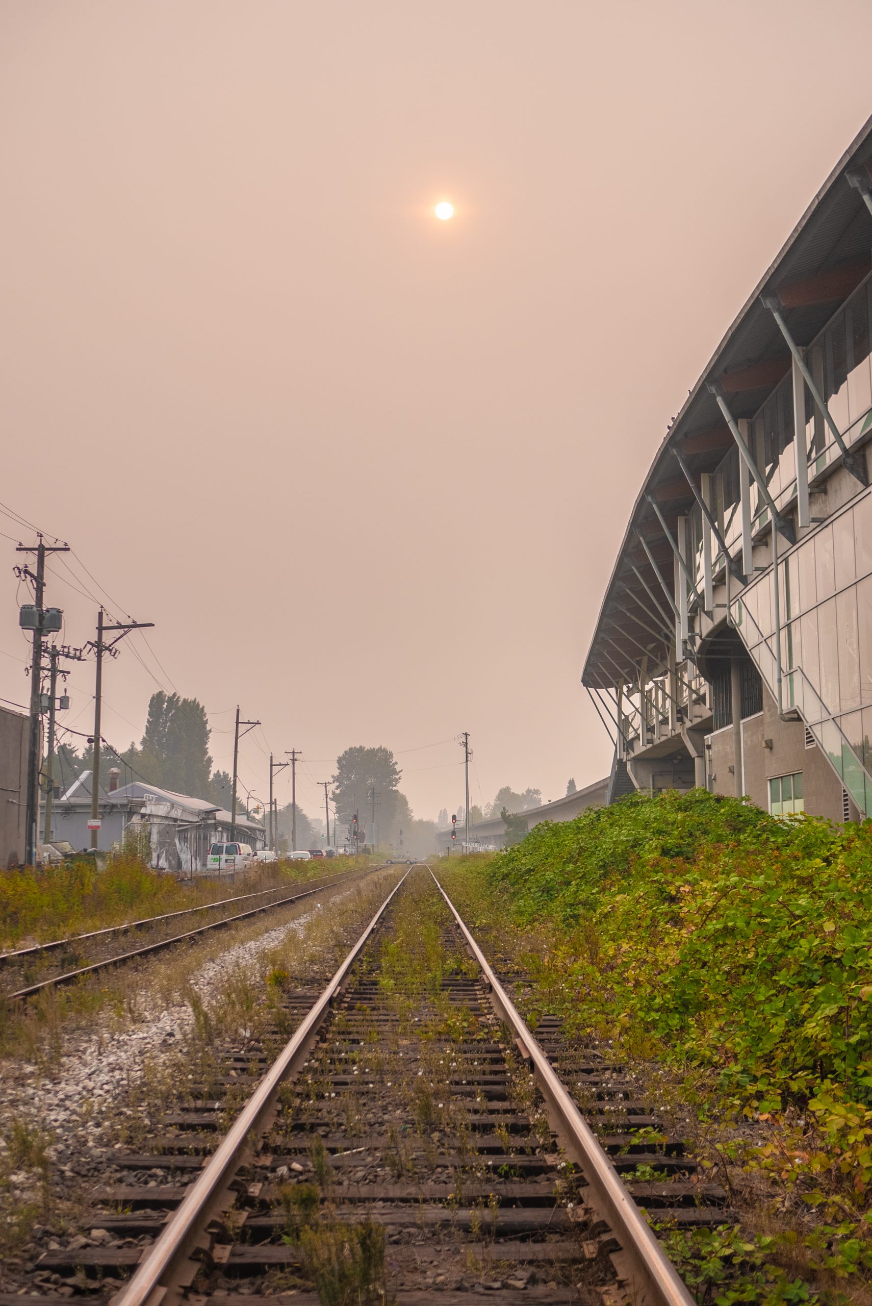 While wildfires blaze across the interior of British Columbia, urban areas sit under an oppressive blanket of smoke.
Credit: Lucas Green
