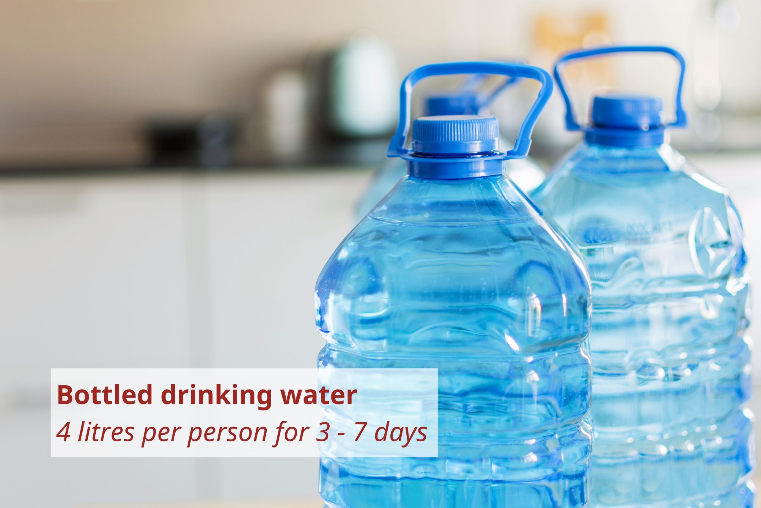 Large plastic jugs of drinking water. Credit: Innadodor.