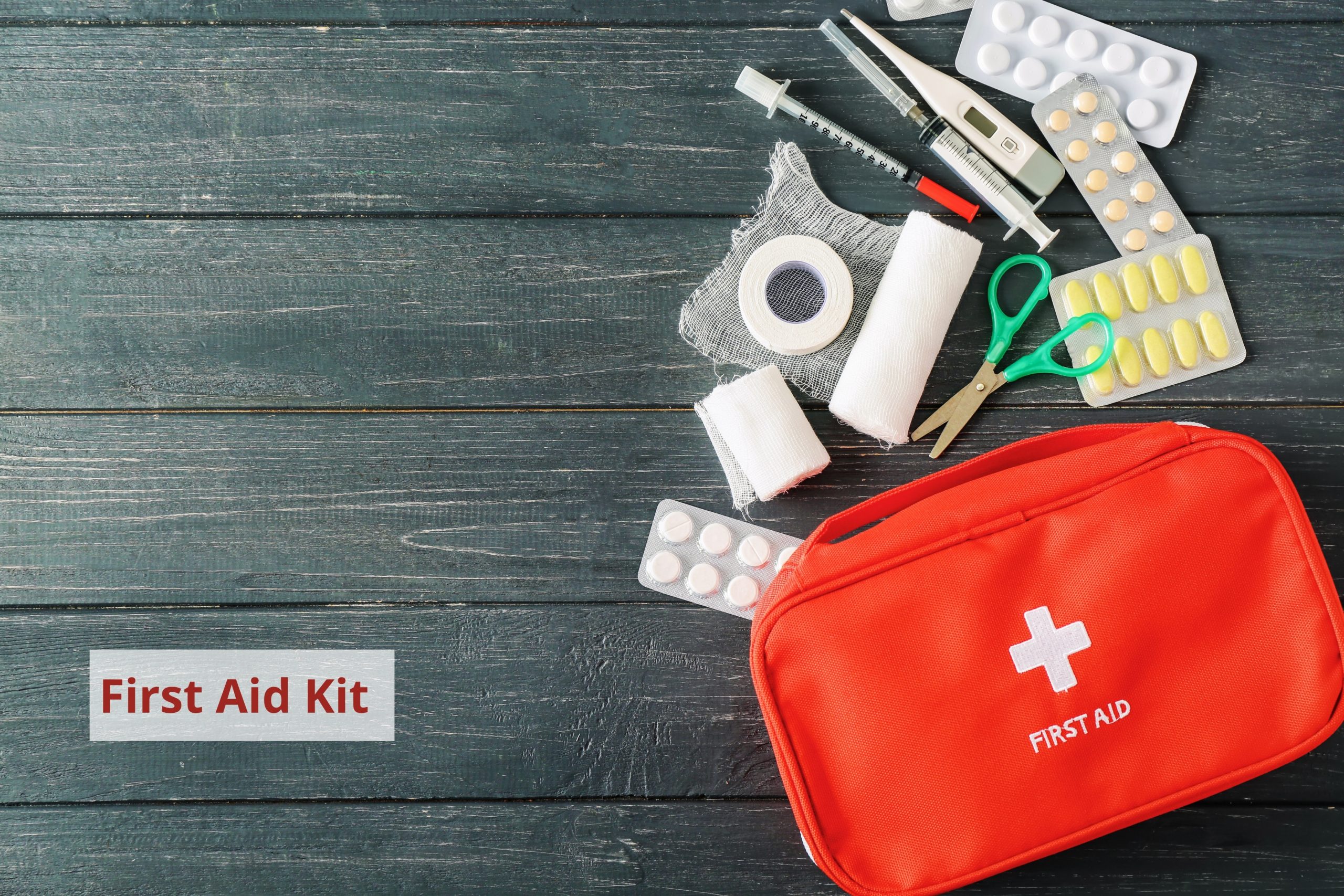 A first aid kit. Credit: Pixelshot.