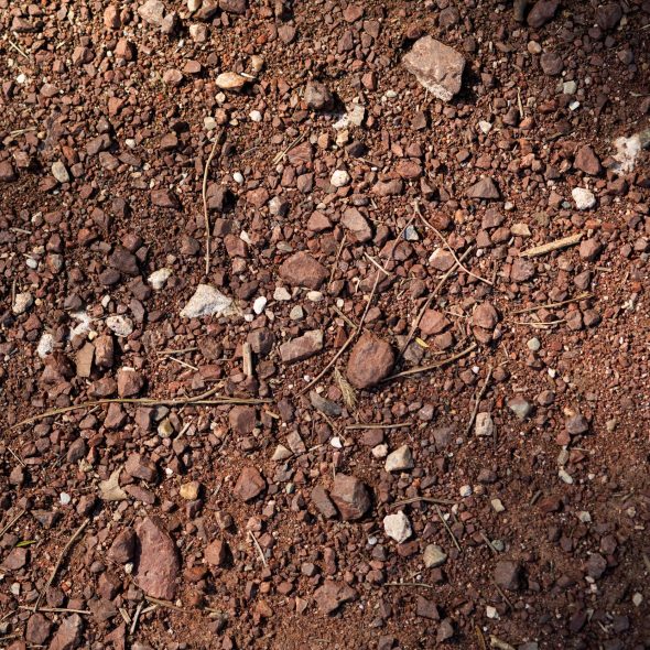 Close-up of dark brown soil. Photo credit: Engin Akyurt.