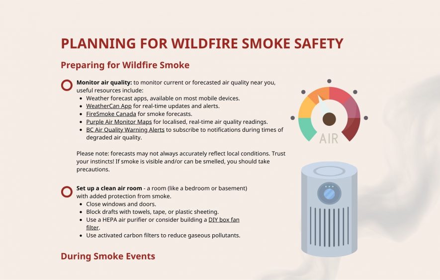 Icon for the individual planning for wildfire smoke info page