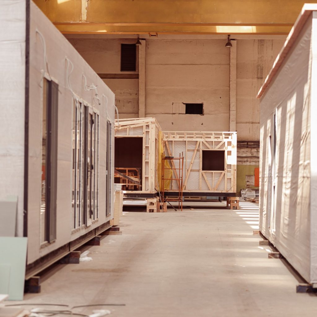 Modular units in a factory. Photo credit: Dima Sidelnikov. 