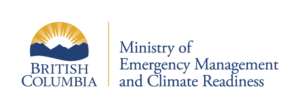 Logo for the British Columbia Ministry of Emergency Management and Climate Readiness.